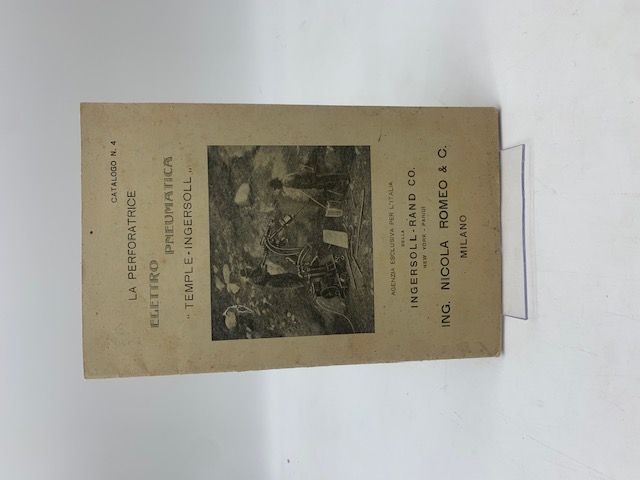 La perforatrice elettro pneumatica Temple-Ingersoll (Catalogo)